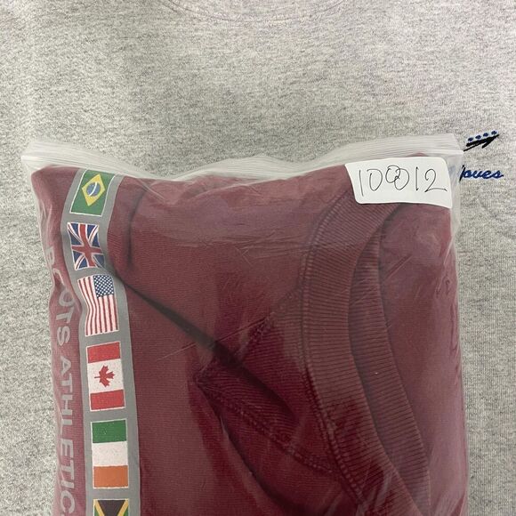 Roots Athletics Sweatshirt Mens XL Red Crewneck Pullover Flag Logo International - Picture 14 of 14